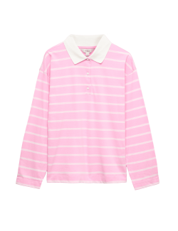Pure Cotton Striped Rugby Top