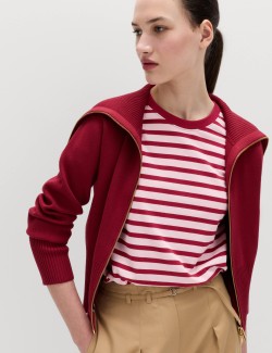 Pure Cotton Striped Everyday Fit T-Shirt