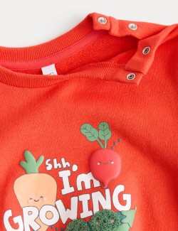 Cotton Rich I Am Growing Sweatshirt (0-5 Years)