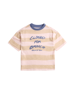 Pure Cotton Striped T-Shirt (2-8 Yrs)