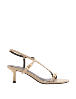 Buckle Strappy Kitten Heel Sandals