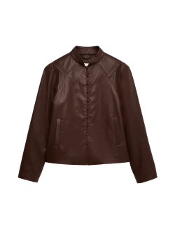 Faux Leather Jacket