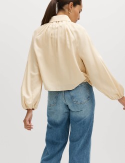 Plisovaná bunda bomber, z čistého materiálu Lycocell™