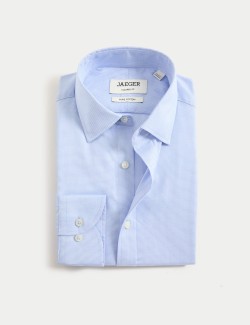 Tailored Fit Pure Cotton Texture Shirt