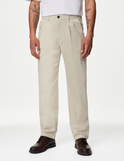 Tapered Fit Twin Pleat Chinos