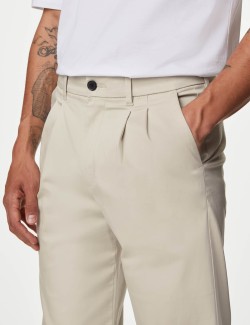 Tapered Fit Twin Pleat Chinos