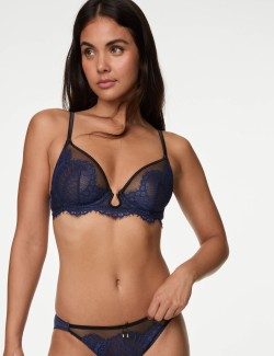 Christelle Lace Wired Plunge Bra (A-E)