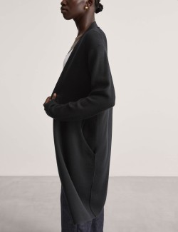 Pure Merino Wool Longline Cardigan