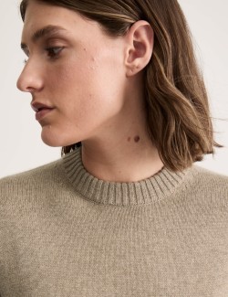 Pure Cashmere Crew Neck Relaxed Jumper