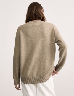 Pure Cashmere Crew Neck Relaxed Jumper