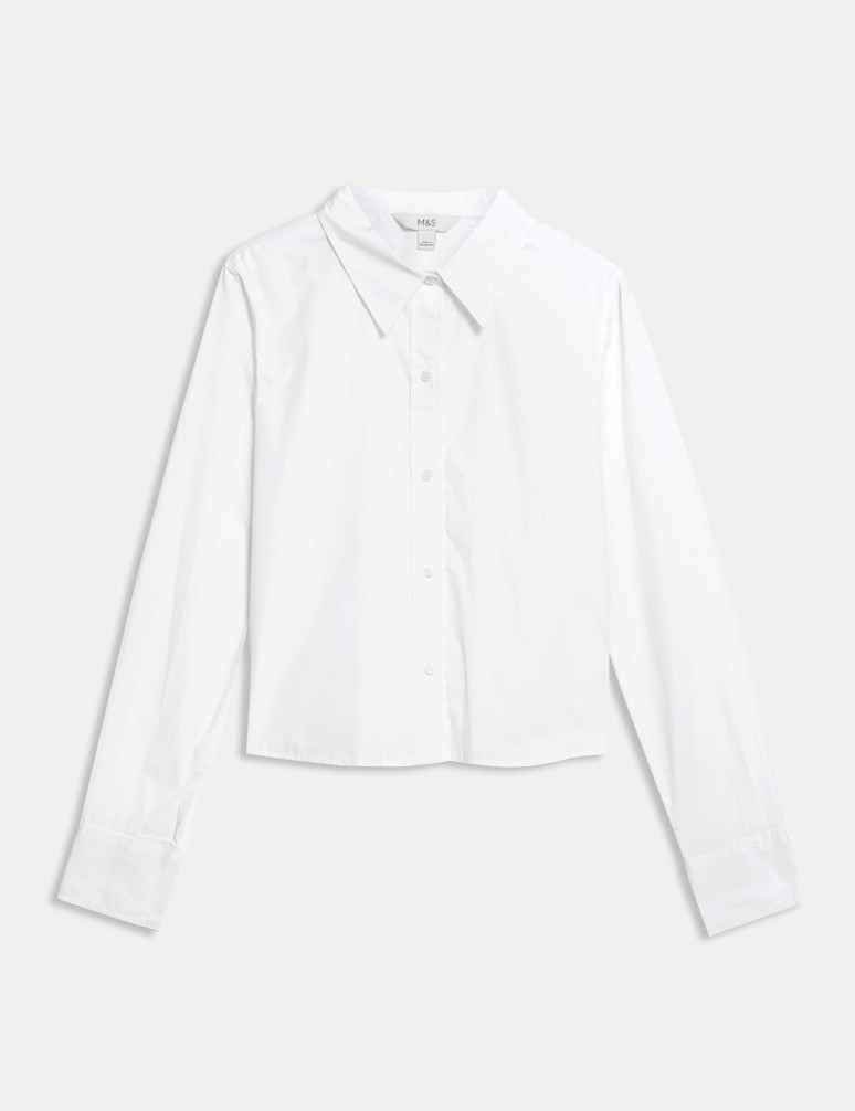 Pure Cotton Collared Shirt