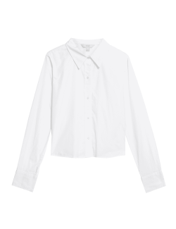 Pure Cotton Collared Shirt