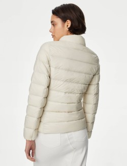 Feather & Down Quilted Packaway Puffer Jacket