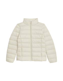 Feather & Down Quilted Packaway Puffer Jacket