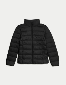 Feather & Down Quilted Packaway Puffer Jacket