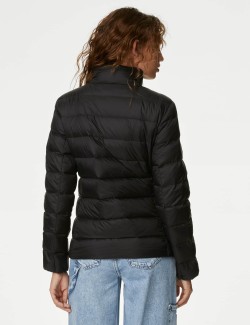 Feather & Down Quilted Packaway Puffer Jacket