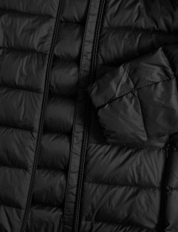 Feather & Down Quilted Packaway Puffer Jacket