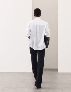 Pure Cotton Collared Relaxed Shirt