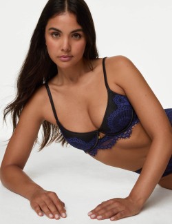 Christelle Lace Wired Demi Cup Bra (A-E)