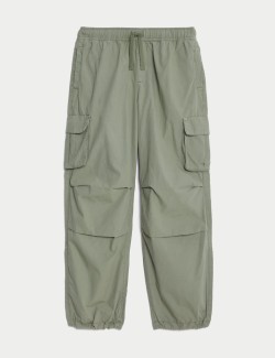 Pure Cotton Parachute Trousers (6-16 Yrs)