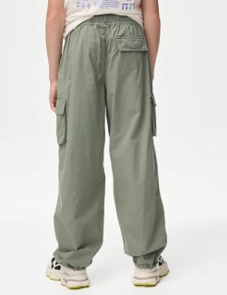 Pure Cotton Parachute Trousers (6-16 Yrs)