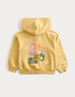 Cotton Rich Fruit Graphic Zip Hoodie (2-8 Years)