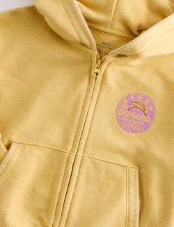 Cotton Rich Fruit Graphic Zip Hoodie (2-8 Years)