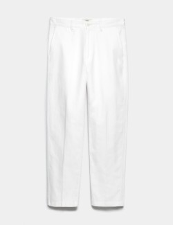 Regular Fit Linen Blend Chinos