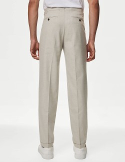 Tailored Fit Twill Trousers