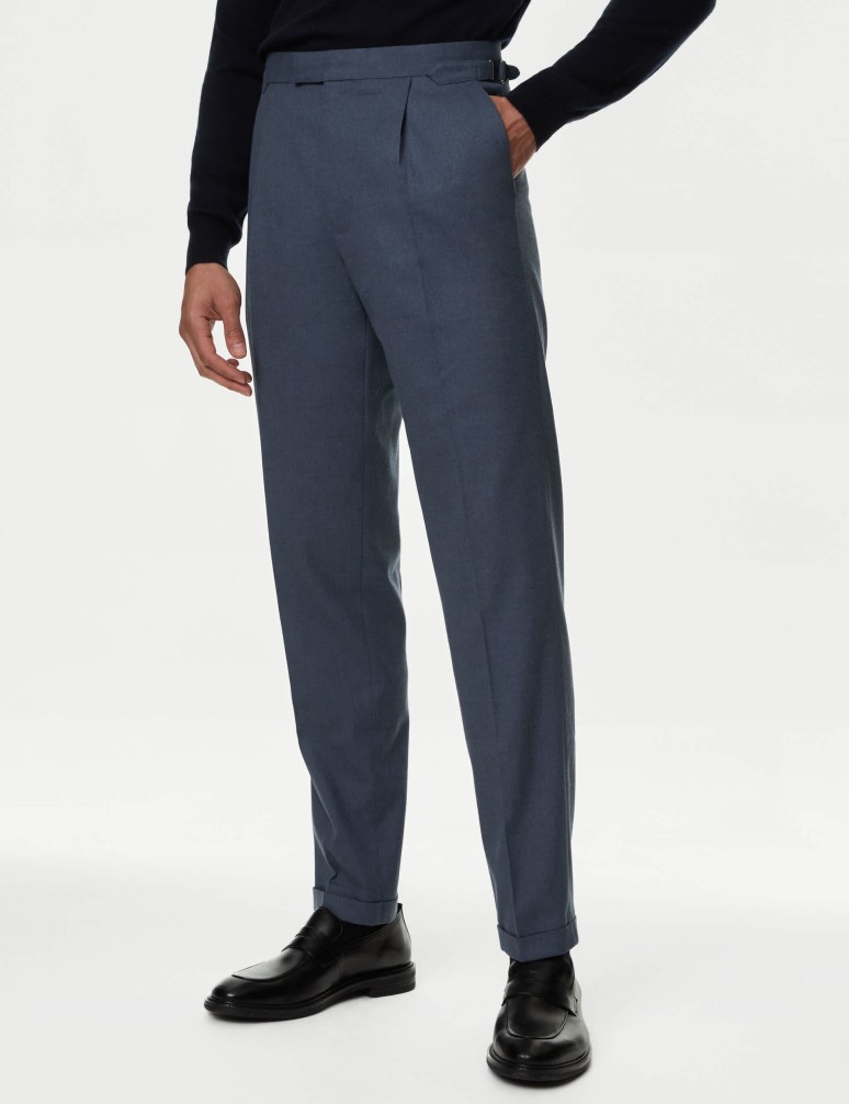 Tailored Fit Twill Trousers