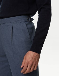 Tailored Fit Twill Trousers