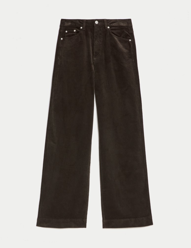 Cord Wide Leg Trousers