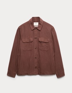 Regular Fit Lyocell Blend Overshirt