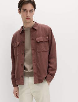 Regular Fit Lyocell Blend Overshirt