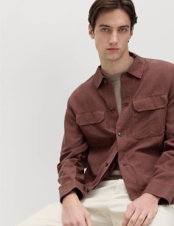 Regular Fit Lyocell Blend Overshirt