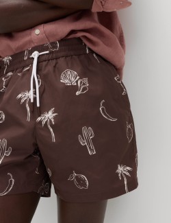 Quick Dry Printed Swim Shorts