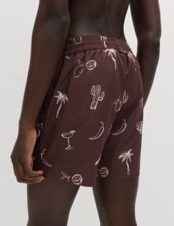 Quick Dry Printed Swim Shorts