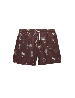Quick Dry Printed Swim Shorts