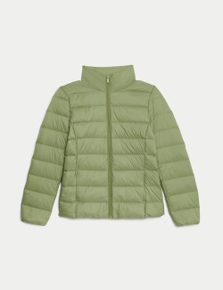 Feather & Down Quilted Packaway Puffer Jacket