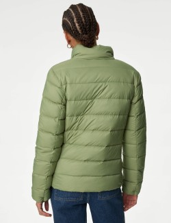 Feather & Down Quilted Packaway Puffer Jacket