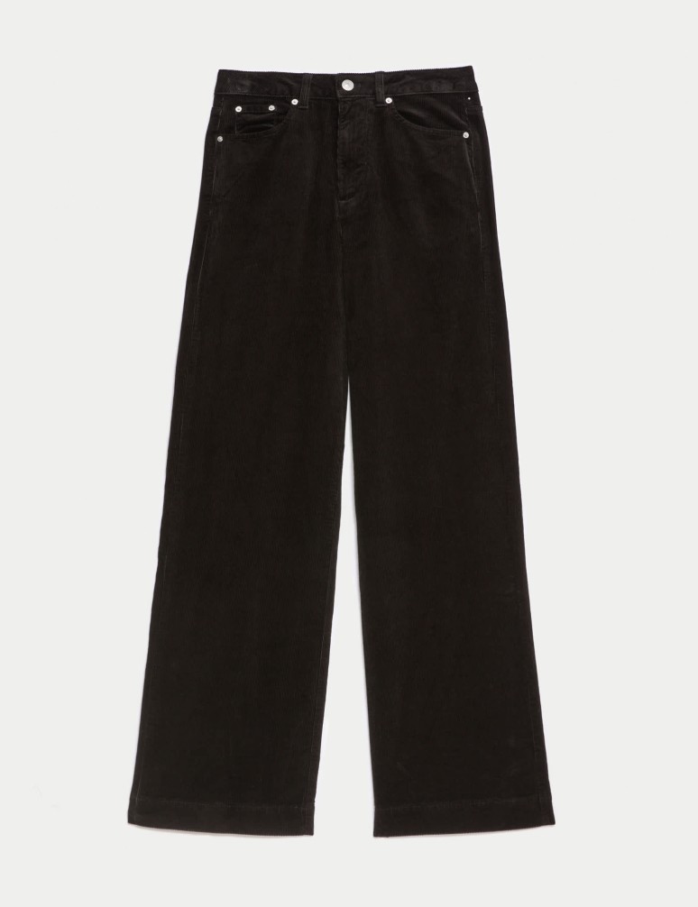 Cord Wide Leg Trousers