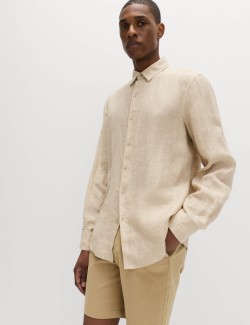 Pure Linen Check Shirt