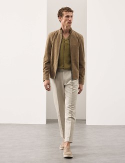 Linen Blend Short Sleeve Shirt