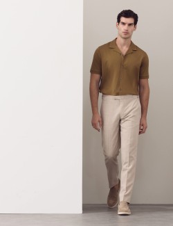 Regular Fit Pure Cotton Short Sleeve Shirt