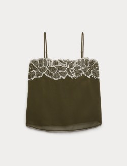 Floral Embroidered Cami Top