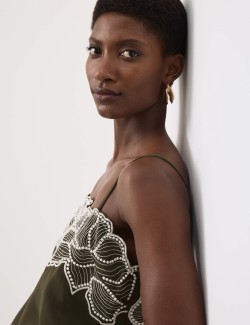 Floral Embroidered Cami Top