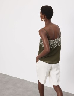 Floral Embroidered Cami Top