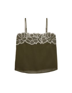 Floral Embroidered Cami Top