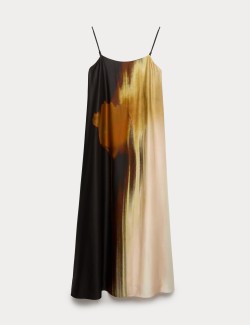 Printed Maxi Cami Slip Dress