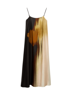 Printed Maxi Cami Slip Dress
